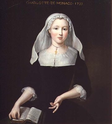 Portret Charlotte Grimaldi z Monako autorstwa Pierre Gobert