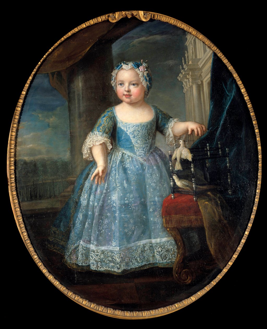 Portret Louise Marie z Francji (1728-1733) z Madame, trzecia córka Ludwika XV Obraz Pierre