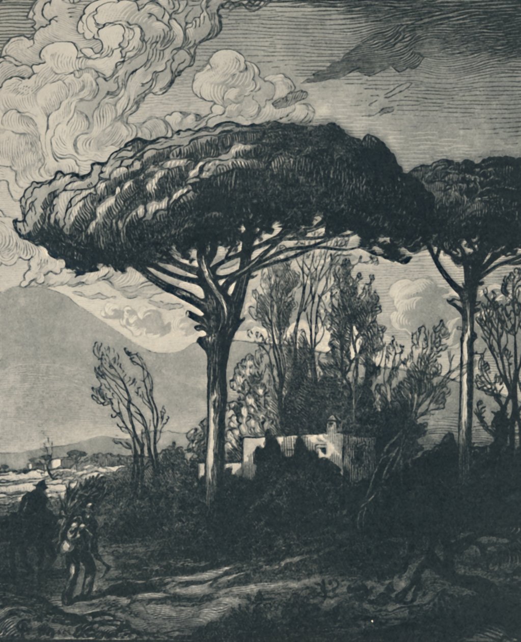 Wezuwiusz z Pompejów, 1919 autorstwa Pierre Gusman
