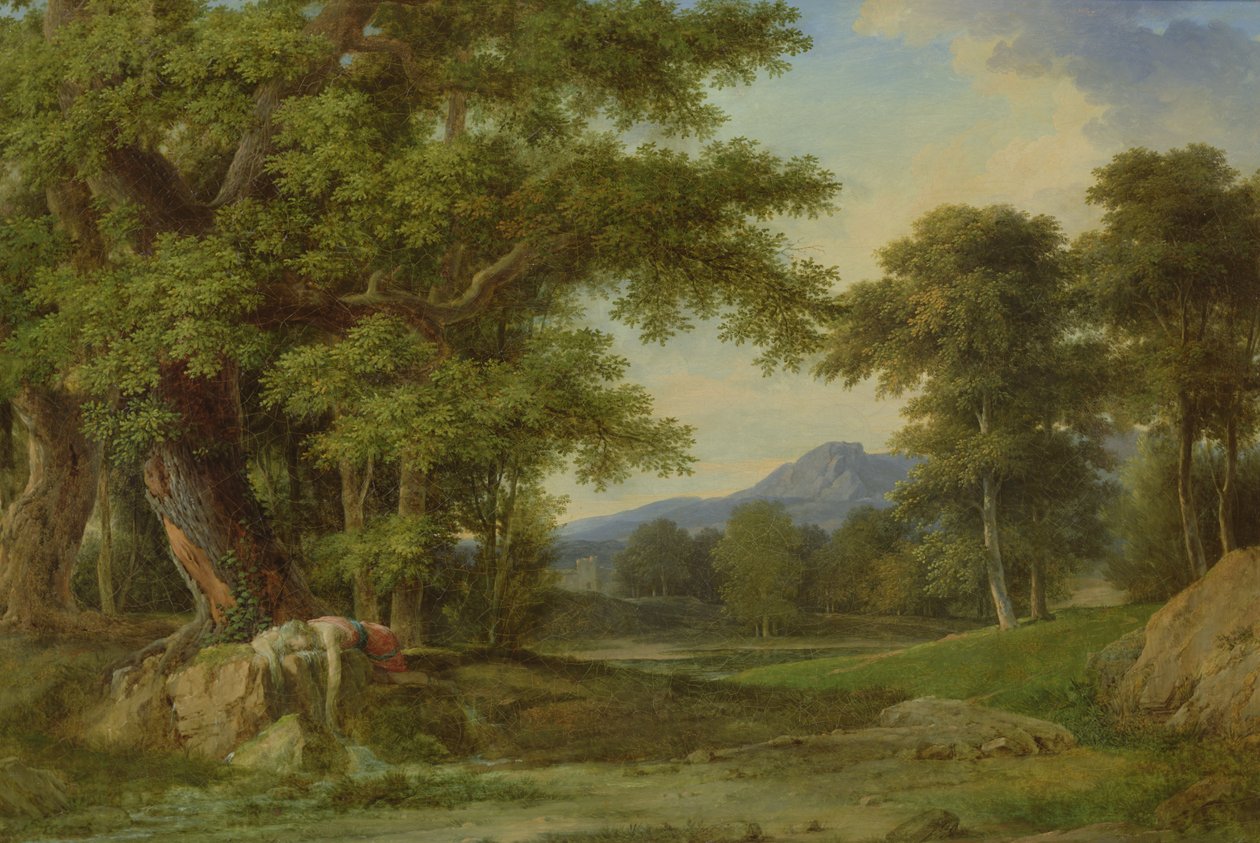 Biblie zamieniające się w źródło, 1792-93 autorstwa Pierre Henri de Valenciennes
