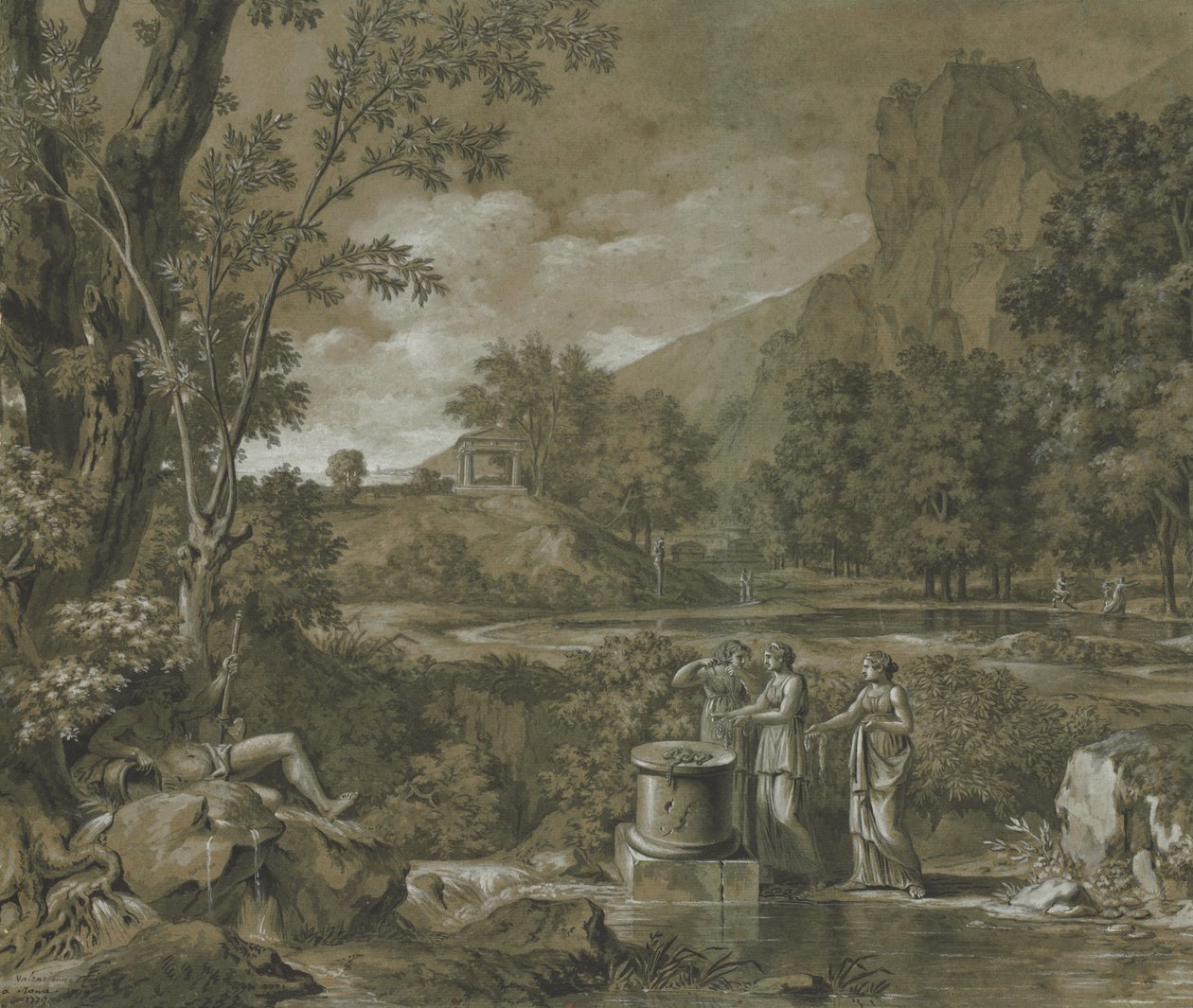 Krajobraz klasyczny, 1779. autorstwa Pierre Henri de Valenciennes