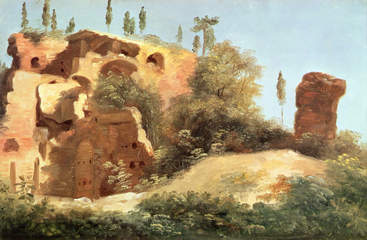 Ruiny w Willi Farnese autorstwa Pierre Henri de Valenciennes