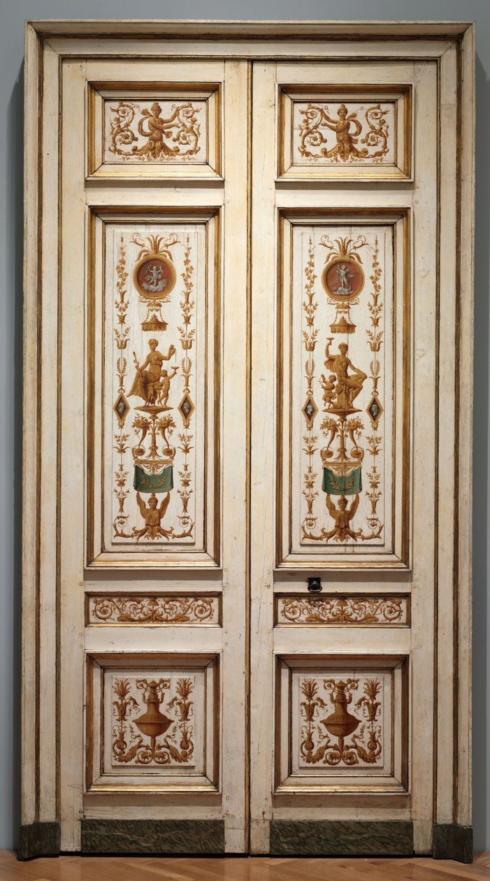 Drzwi dwuskrzydłowe, lata 90. XVIII w. autorstwa Pierre II Rousseau