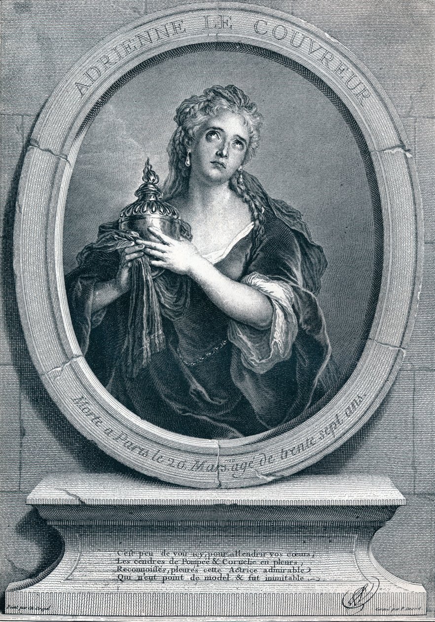 Adrienne Lecouvreur 1692-1730 jako Kornelia, 1903 autorstwa Pierre Imbert Drevet