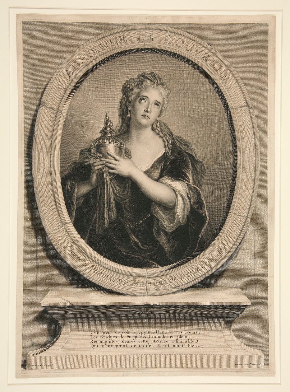 Adrienne dekarz autorstwa Pierre Imbert Drevet