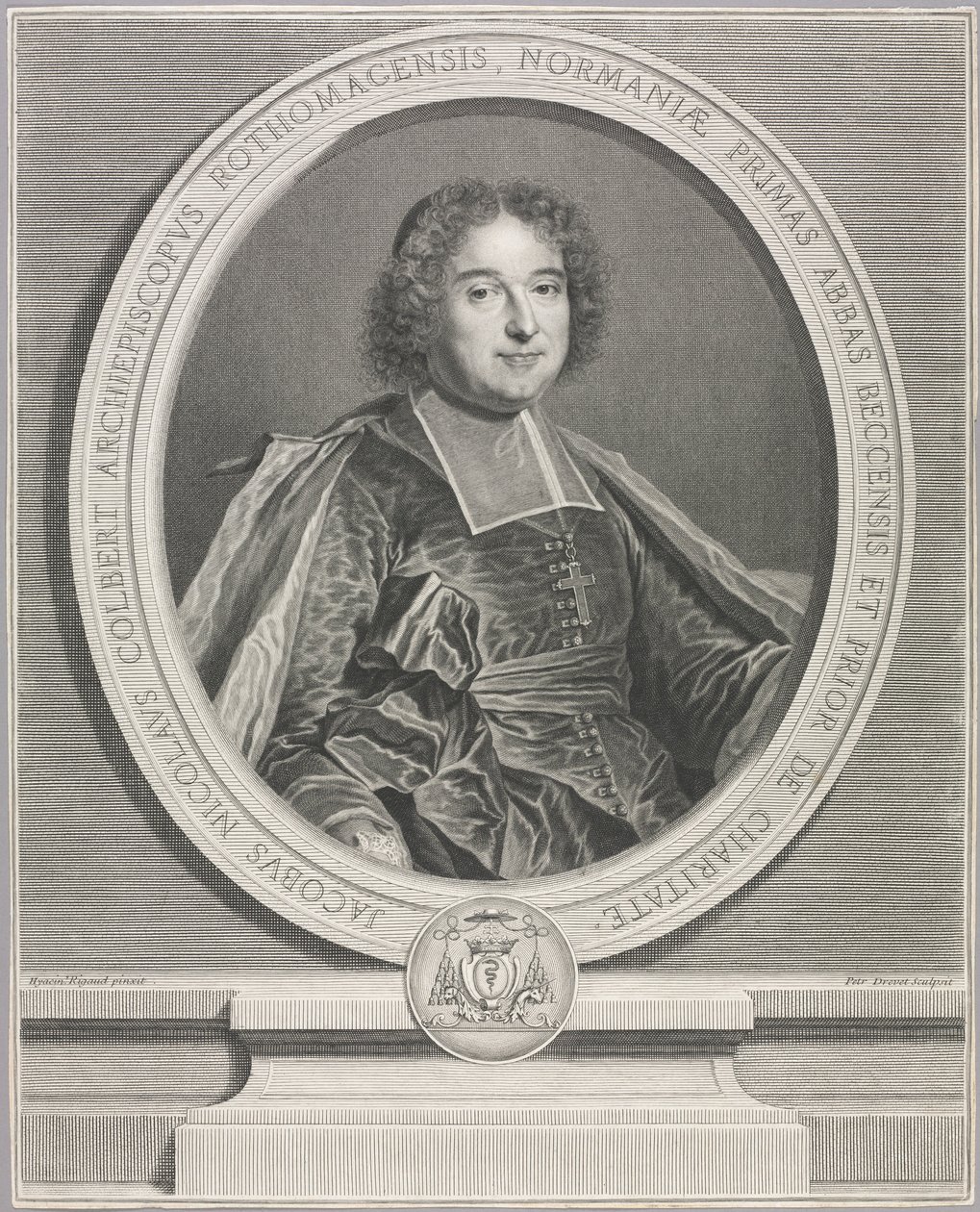 Jacquesa Nicolasa Colberta. autorstwa Pierre Imbert Drevet