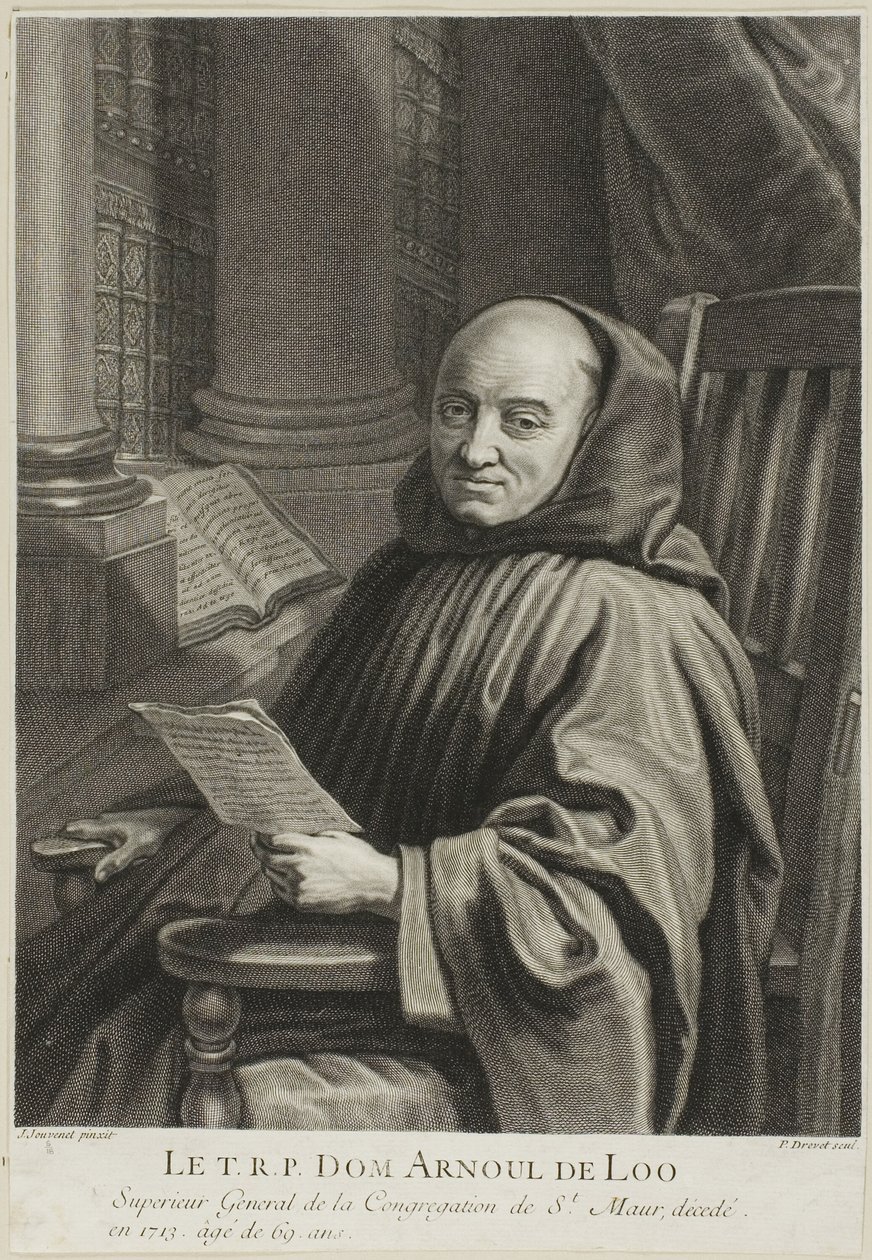 Portret ojca Arnoula de Loo autorstwa Pierre Imbert Drevet