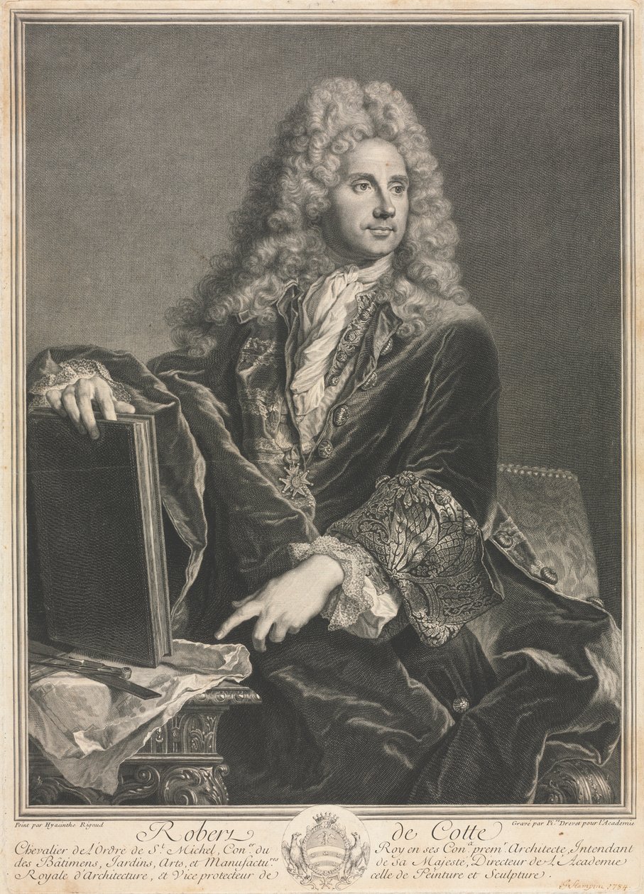 Robert de Cote. autorstwa Pierre-Imbert Drevet