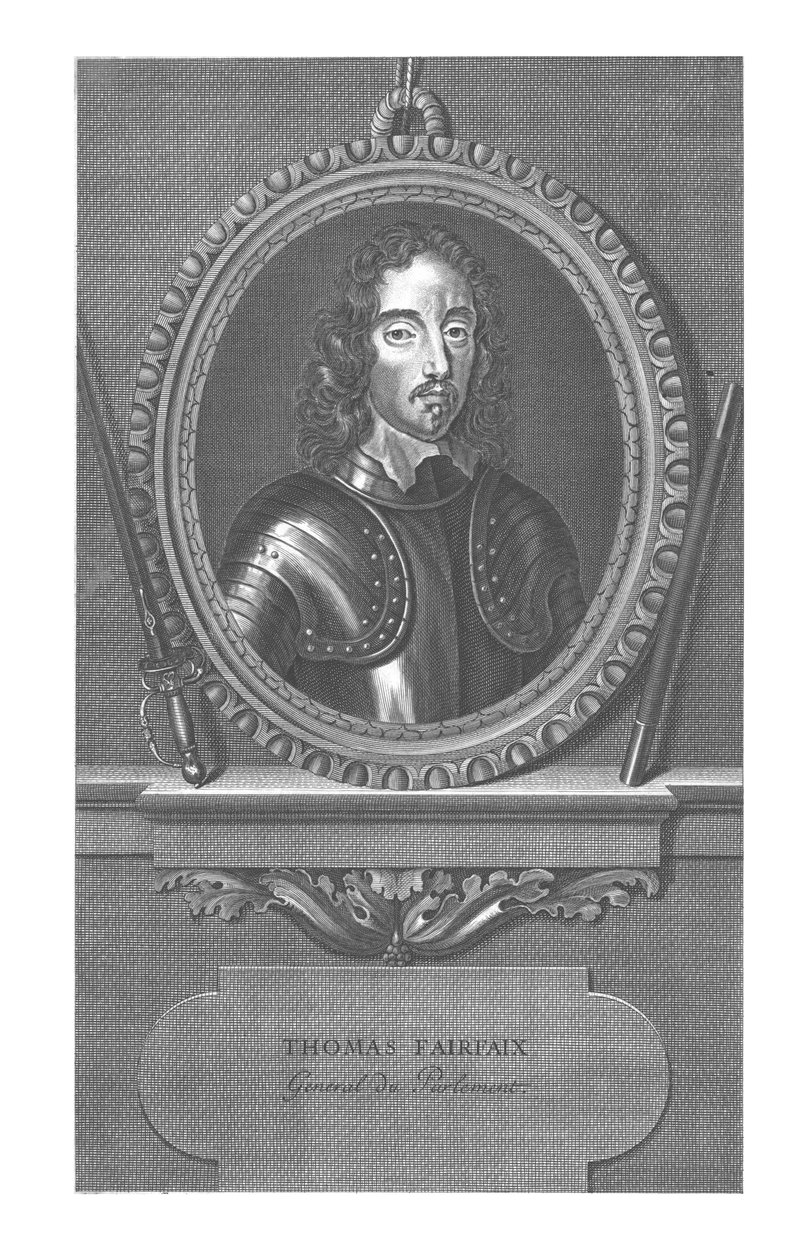 Thomas Fairfax, początek XVIII wieku. autorstwa Pierre Imbert Drevet