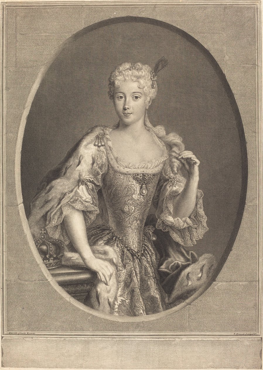 Maria Klementyna Sobieska autorstwa Pierre Imbert Drevet, after Antonio David