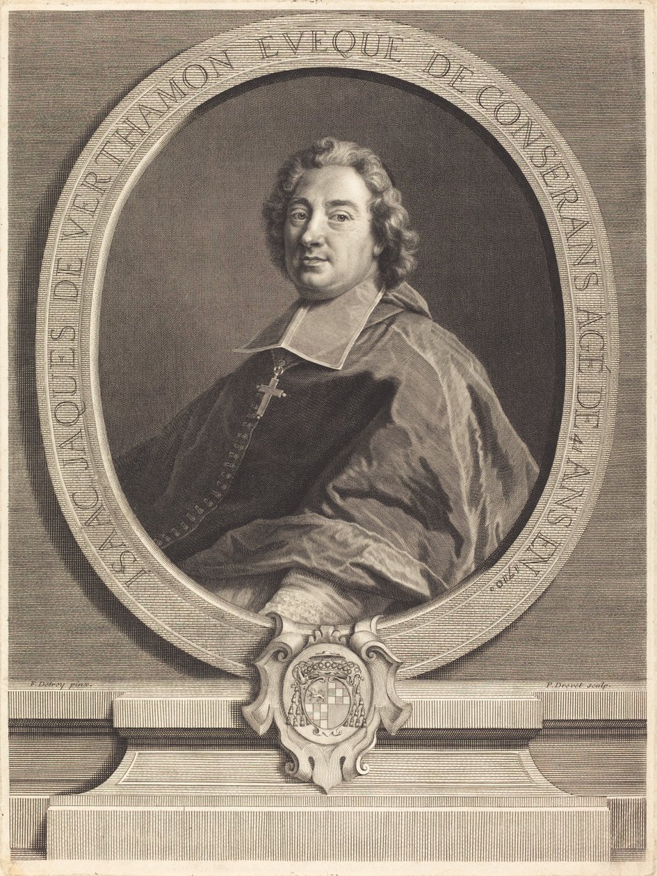 Izaak-Jacques de Verthamon autorstwa Pierre Imbert Drevet after François de Troy