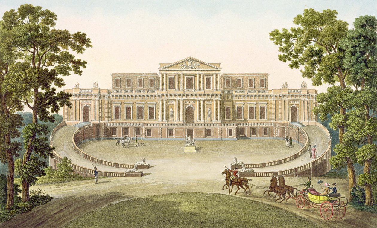 Pawilon Haarlem, z „Wybór najwybitniejszych zabytków, budynków i domów Królestwa Niderlandów” Pierre
