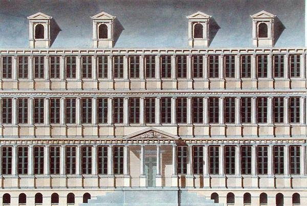Ratusz w Gandawie, z „Wybór najwybitniejszych zabytków, budynków i domów Królestwa Niderlandów” Pierre