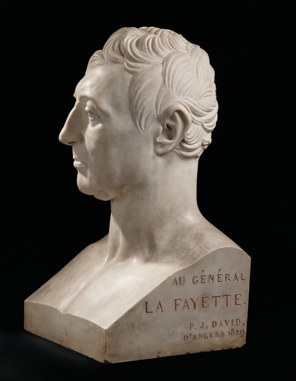 Popiersie Marie-Joseph-Gilbert du Motier, markiza de La Fayette autorstwa Pierre Jean David dAngers