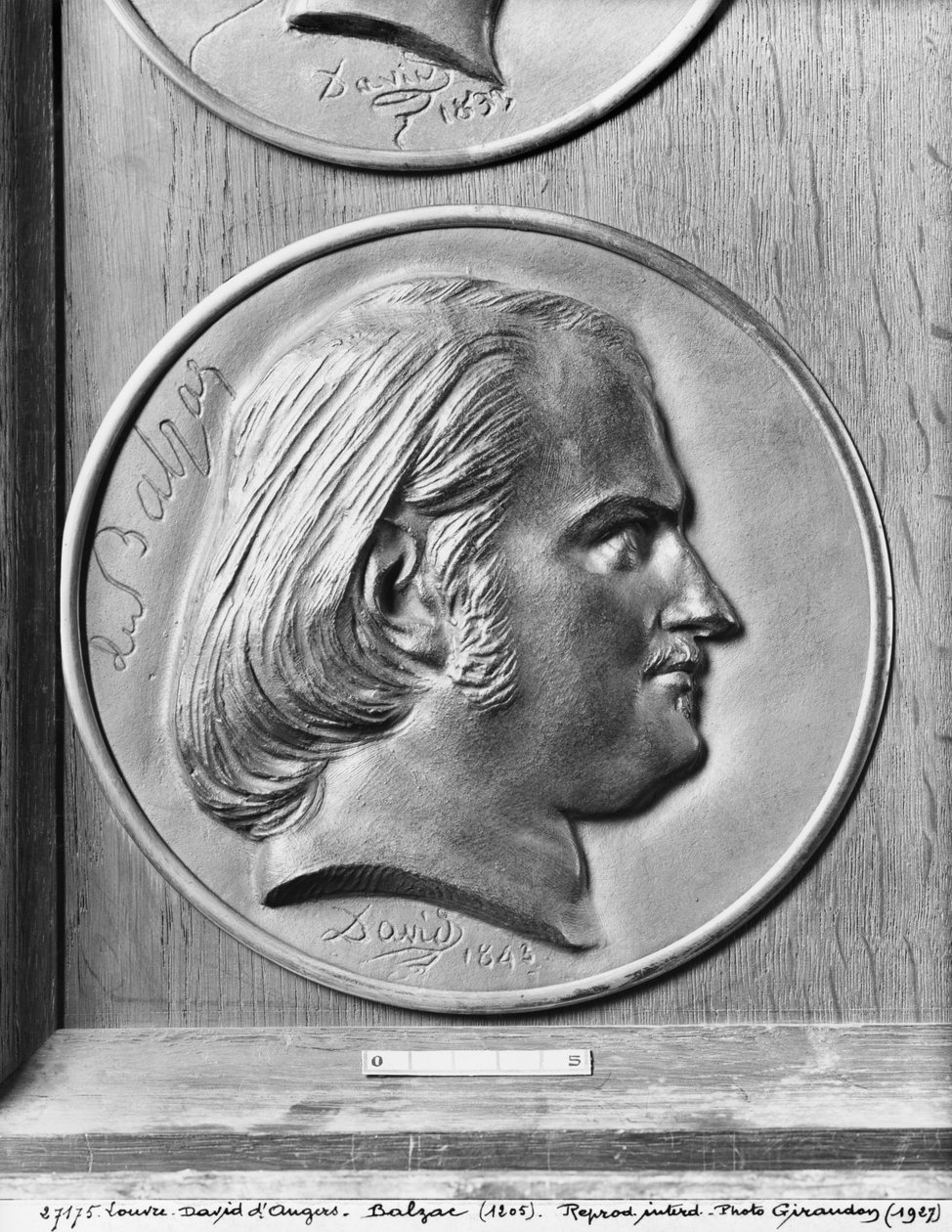 Honore de Balzac, 1843 (brąz) autorstwa Pierre Jean David d