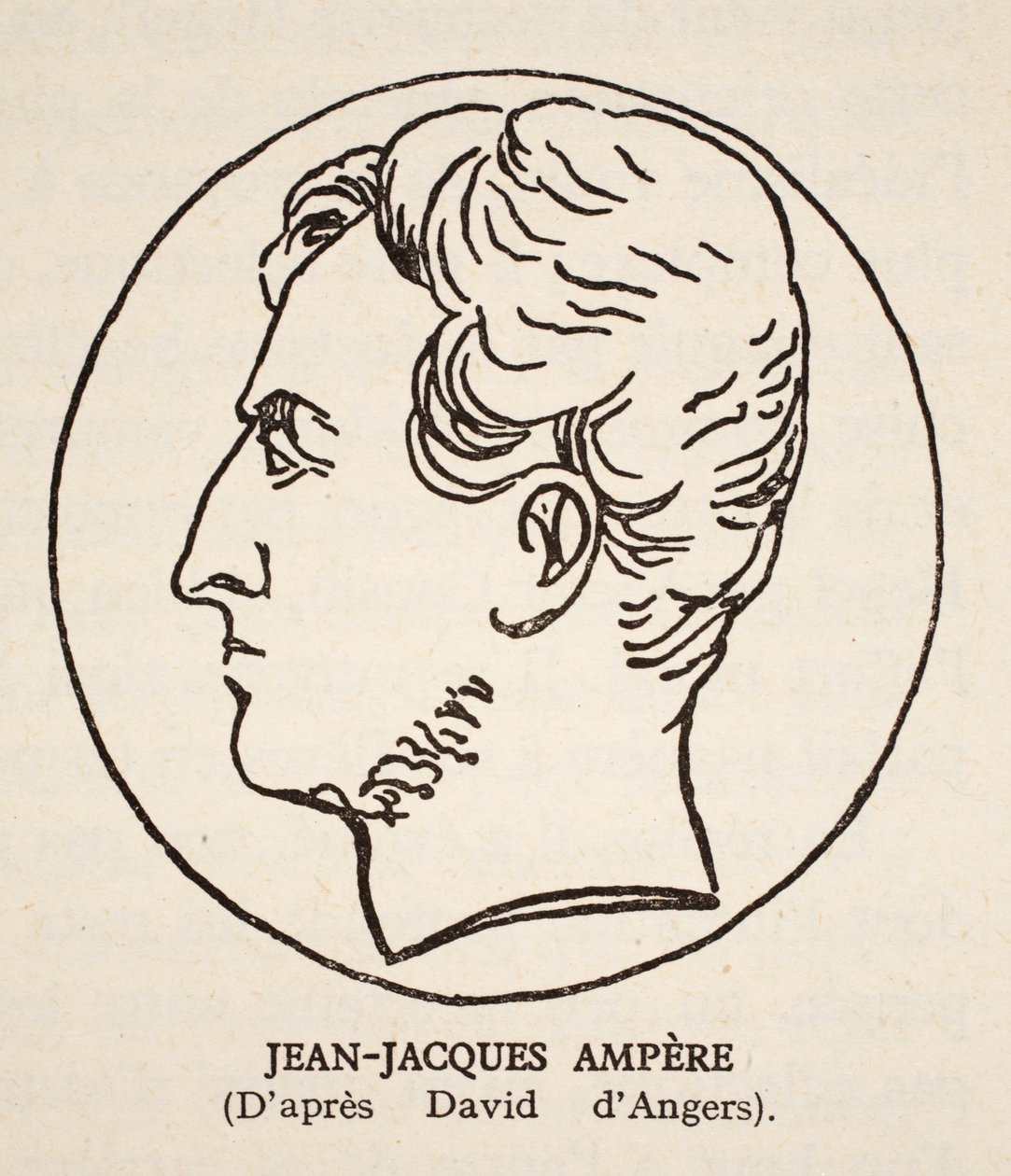 Jean-Jacques Ampere autorstwa Pierre Jean David d
