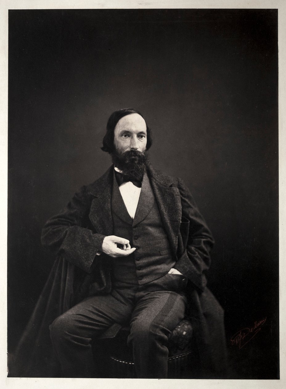 Auguste Vacquerie, ok. 1930 r. 1860. autorstwa Pierre Jean Delbarre