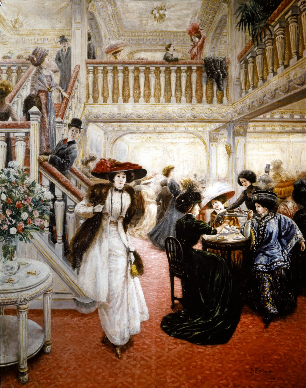 Le Grand Café, prawdopodobnie Angélina autorstwa Pierre Jean Poitevin