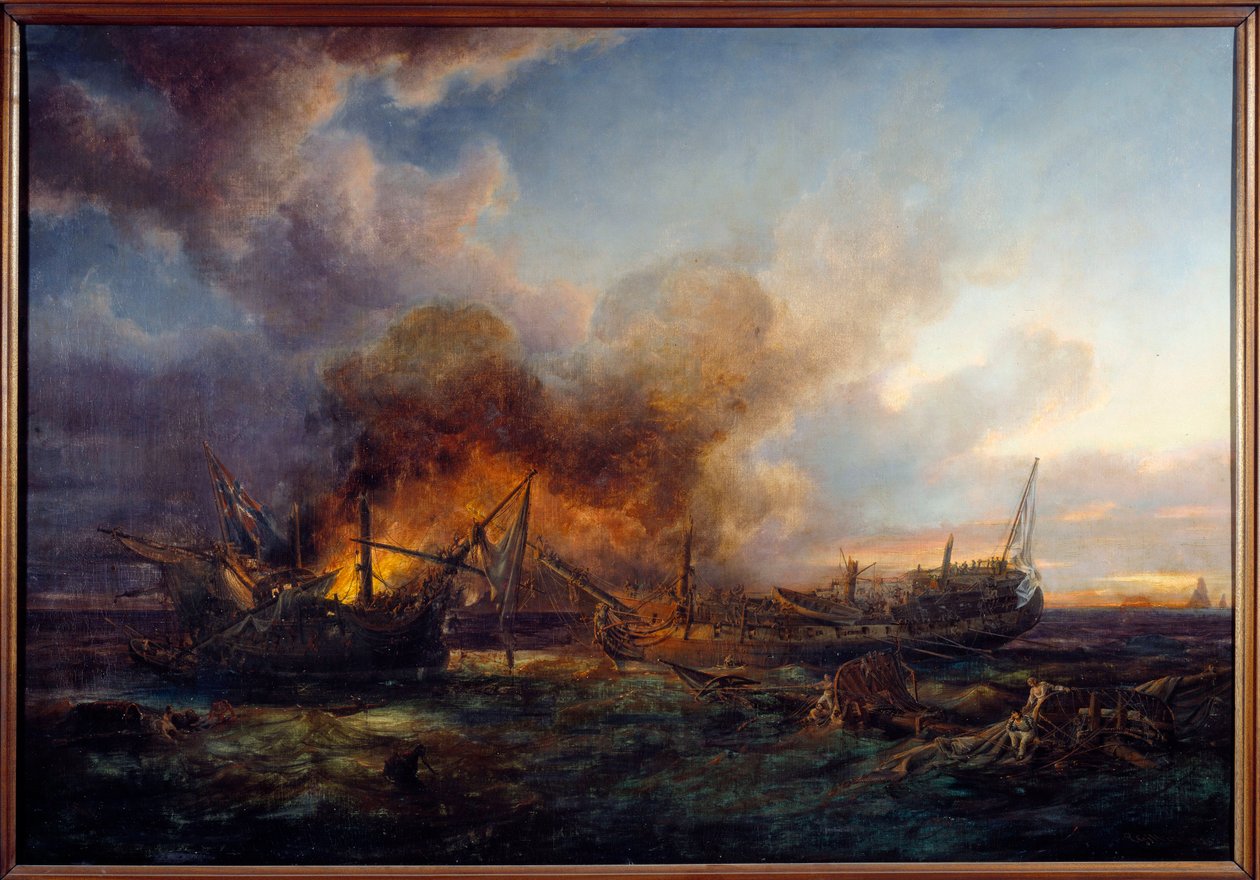 Walka nadzorcy i Quebecu w 1779 r. Obraz Pierre