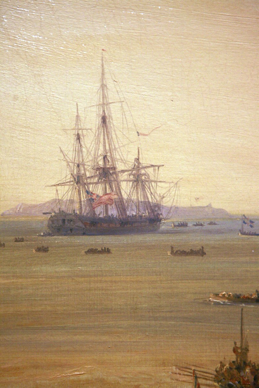 Francuski: Combat du Grand Port, 23 sierpnia 1810 r. autorstwa Pierre Julien Gilbert