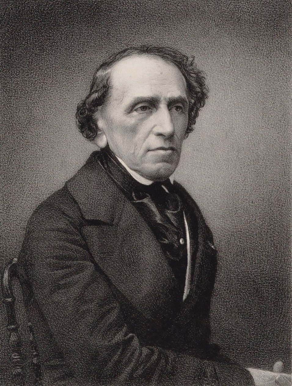 Portret kompozytora Giacomo Meyerbeera 1791-1864, 1865. autorstwa Pierre Lanith Petit
