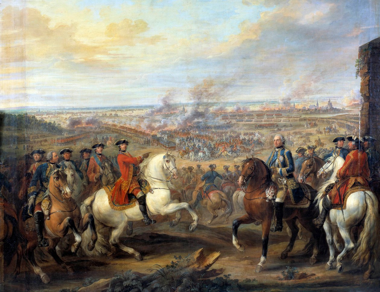 Bitwa pod Fontenoy, która rozegrała się 11.05.1745 r autorstwa Pierre Lenfant