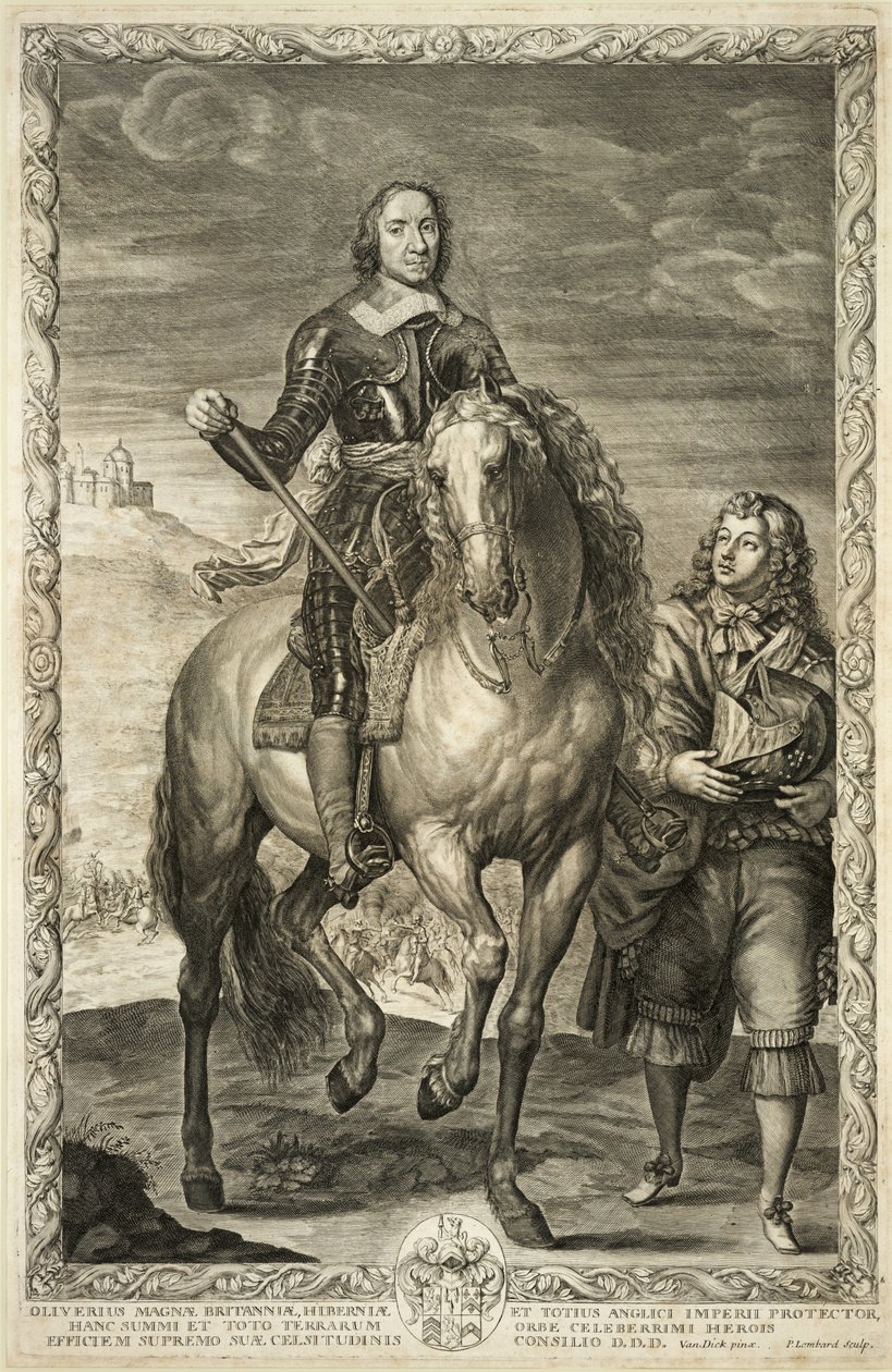 Portret jeździecki Olivera Cromwella autorstwa Pierre Lombard or Lombart