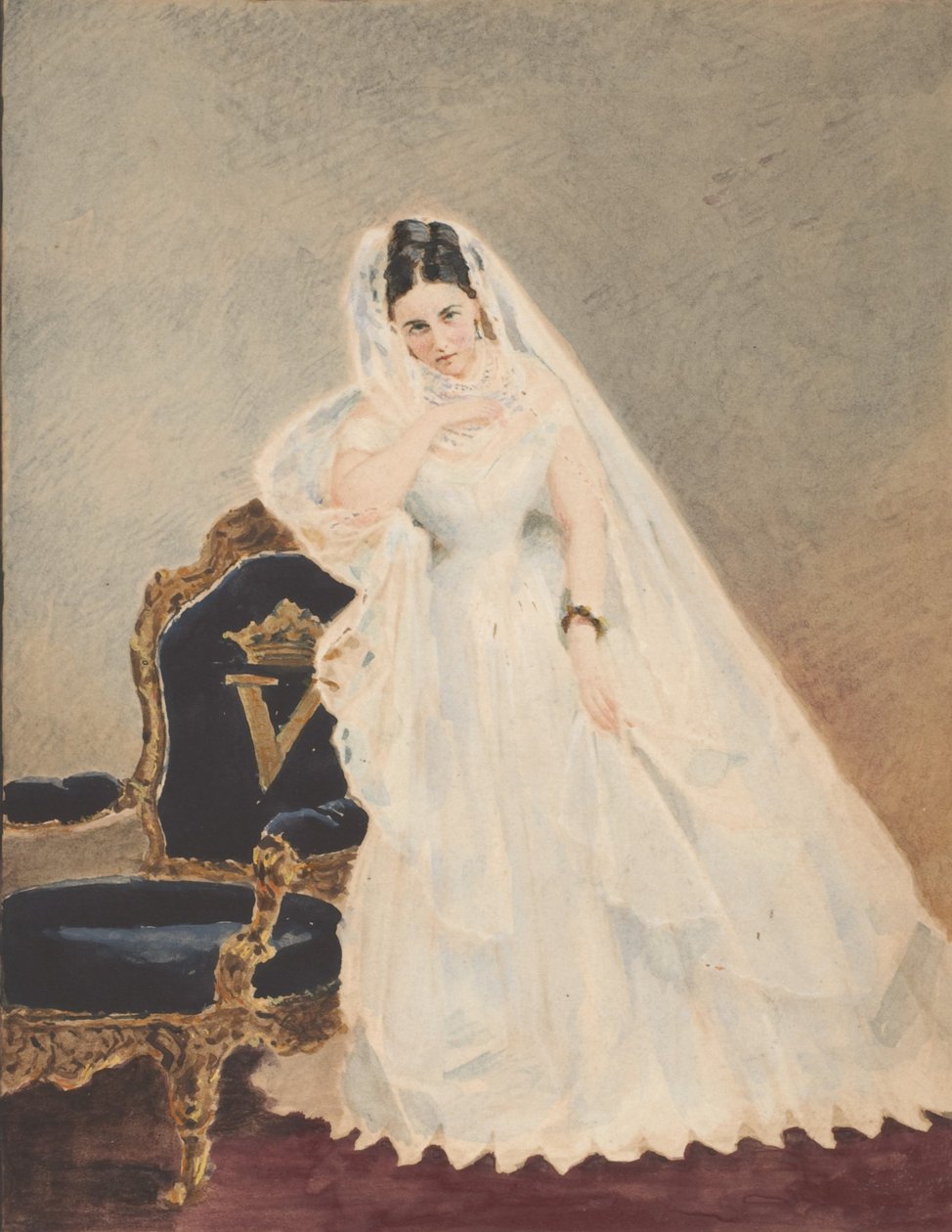 Malarka Derelitta, lata 60. XIX wieku. autorstwa Pierre Louis Pierson