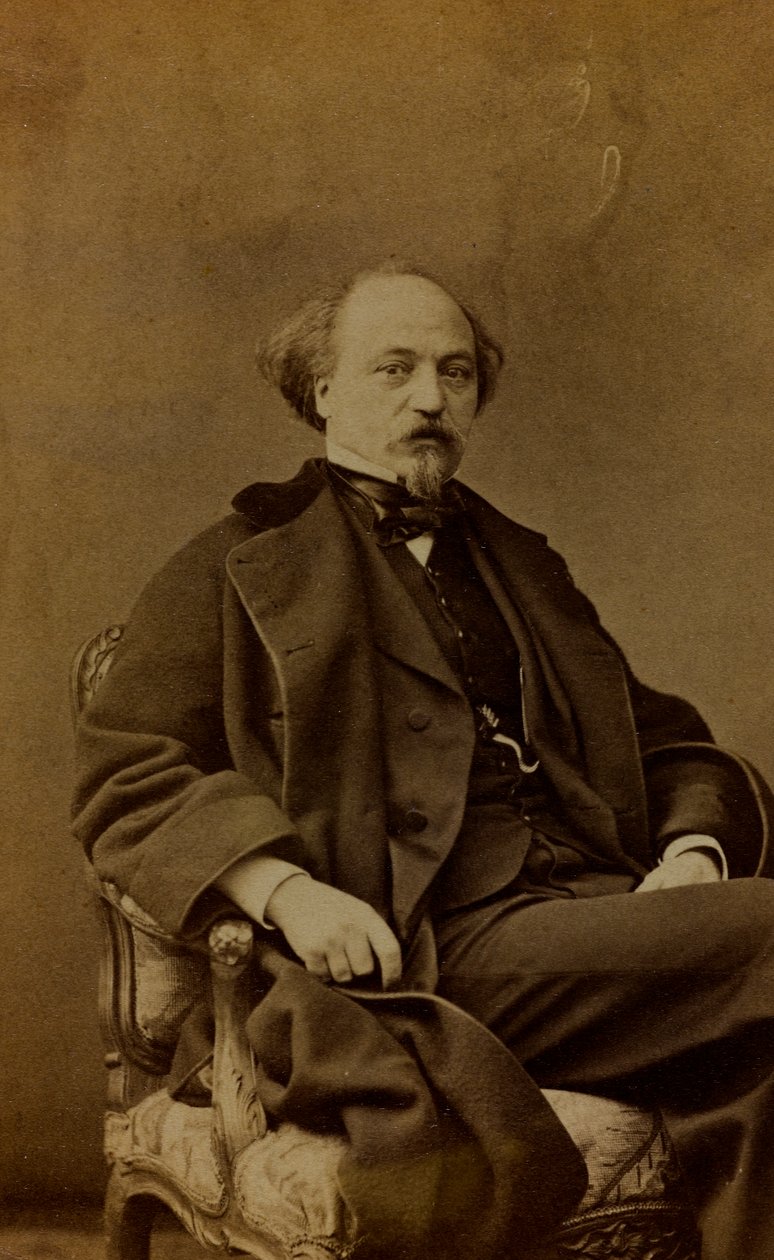 Portret Jean Pierre Alexandre Antigna, malarza francuskiego; carte de visite autorstwa Pierre Louis Pierson