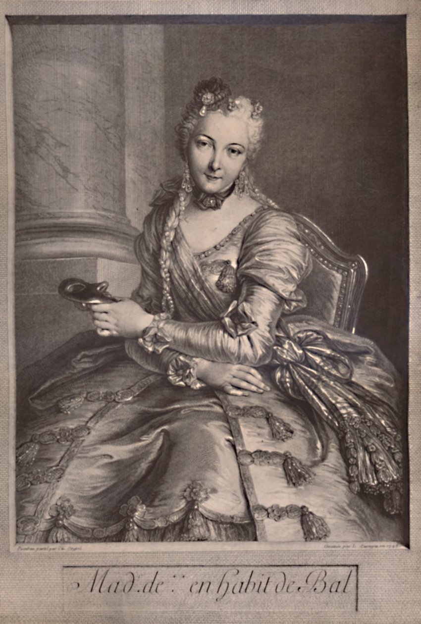 Madame de Pompadour, kochanka króla Francji Ludwika XV, XVIII wiek 1894 autorstwa Pierre Louis de Surugue