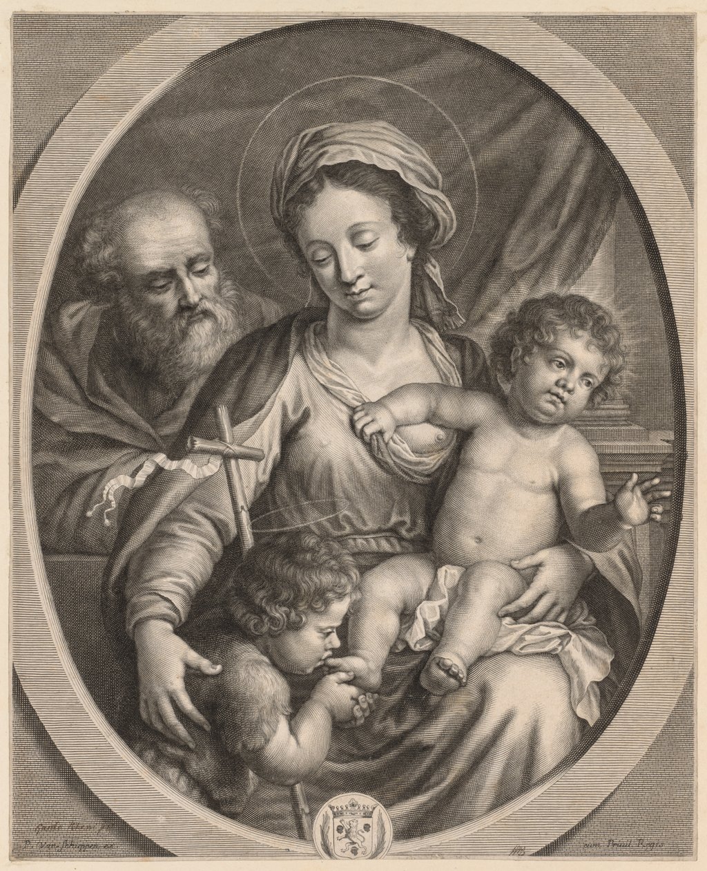 Świętej Rodziny i św. Jana. autorstwa Pierre Louis van Schuppen