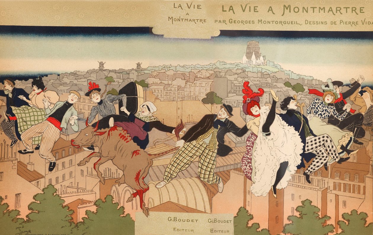 Życie na Montmartrze, 1897. autorstwa Pierre Marie Louis Vidal