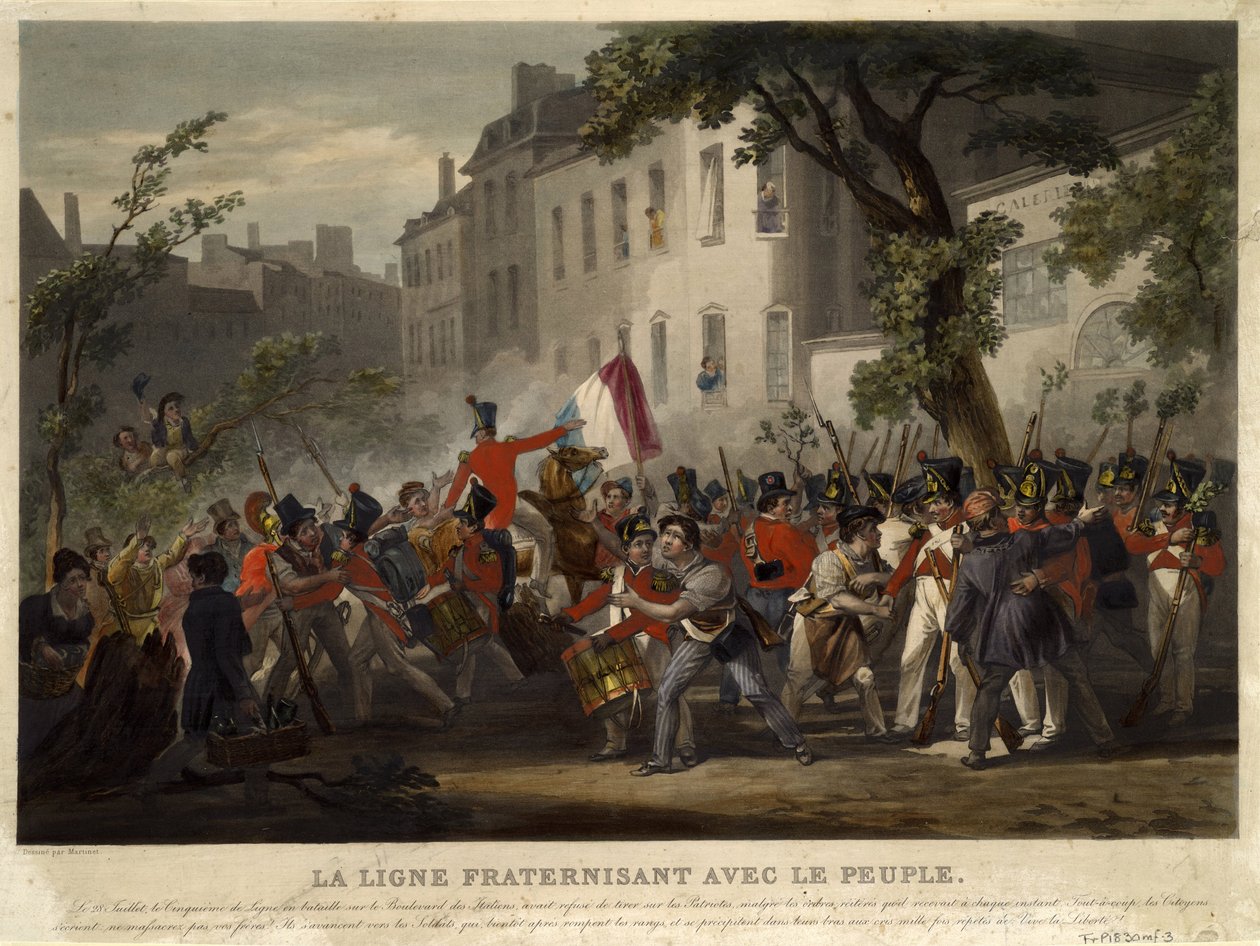 Rewolucja Lipcowa 1830, 1830 autorstwa Pierre Martinet