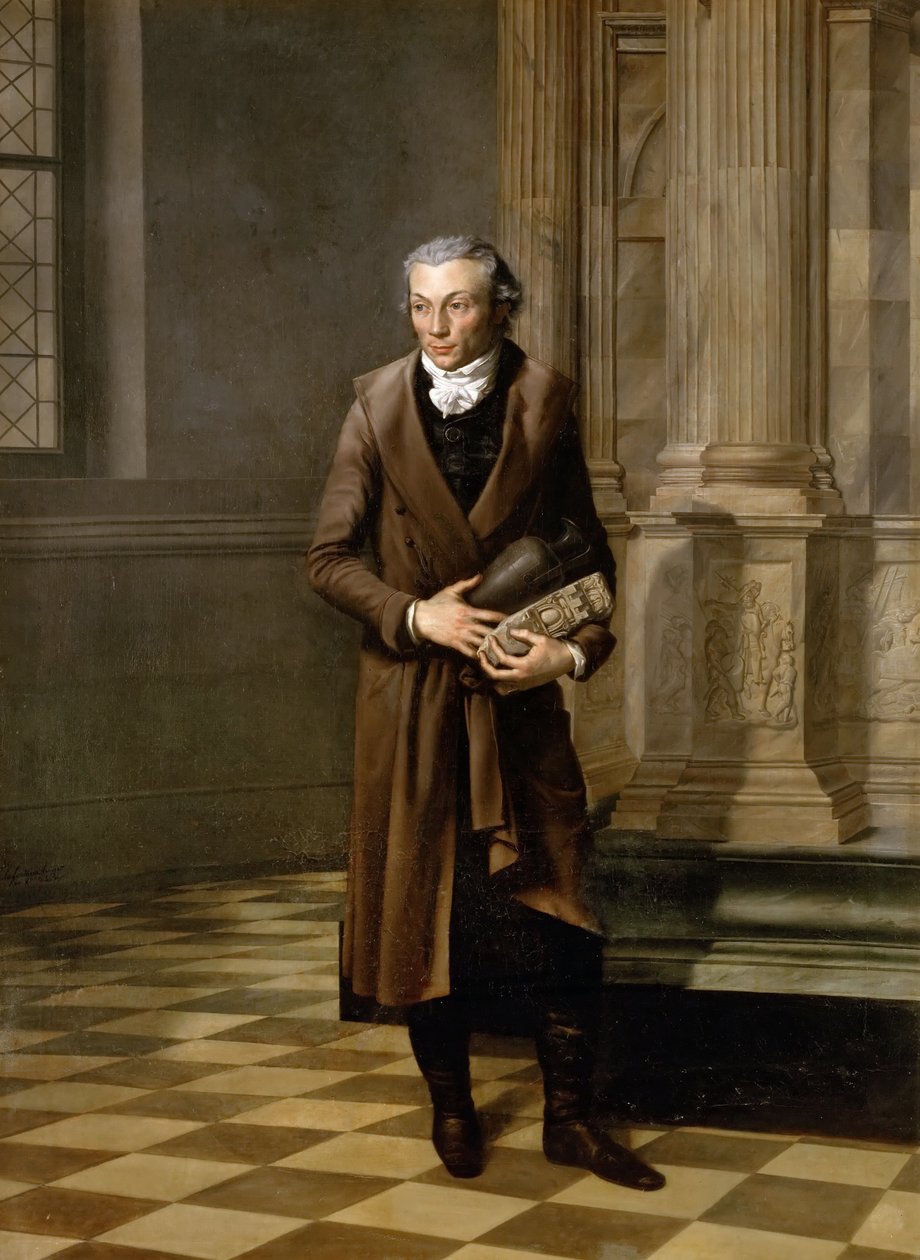 Portret archeologa Alexandre Lenoira 1761-1839 autorstwa Pierre Maximilien Delafontaine
