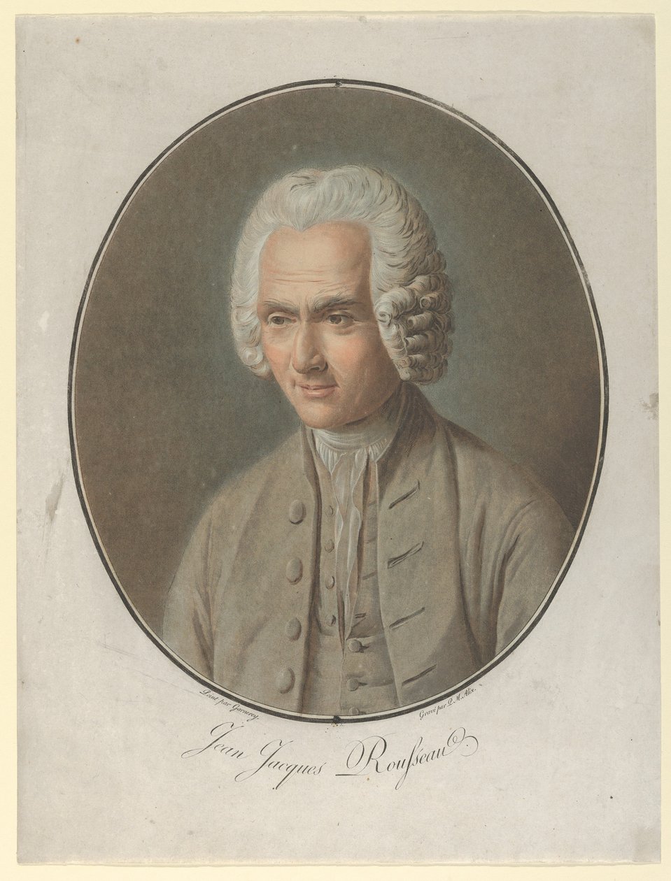 Jean Jacques Rousseau, 1791 autorstwa Pierre Michel Alix