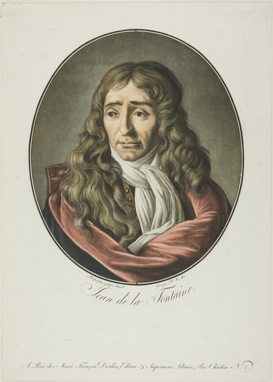 Jean de La Fontaine autorstwa Pierre Michel Alix