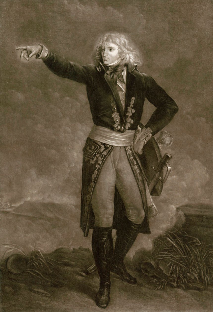 Napoleon Bonaparte jako generał naczelny Armii Włoch (1796-1797) - Grawerowanie autorstwa Pierre Michel (Pierre-Michel) Alix (1762-1817) autorstwa Pierre Michel Alix