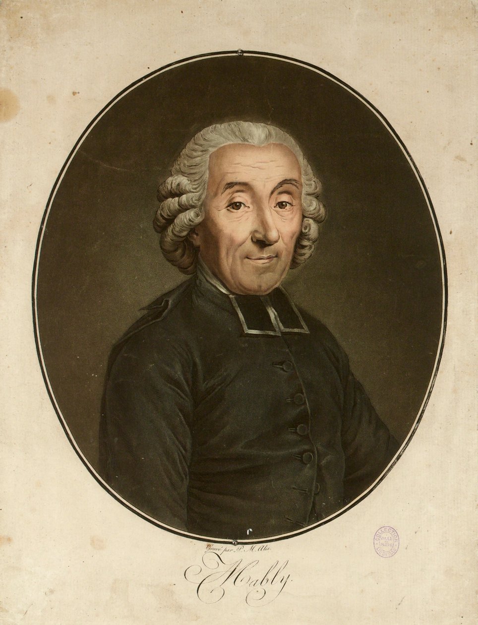 Portret Gabriela Bonnota de Mably 1709-1785, c. 1790. autorstwa Pierre Michel Alix