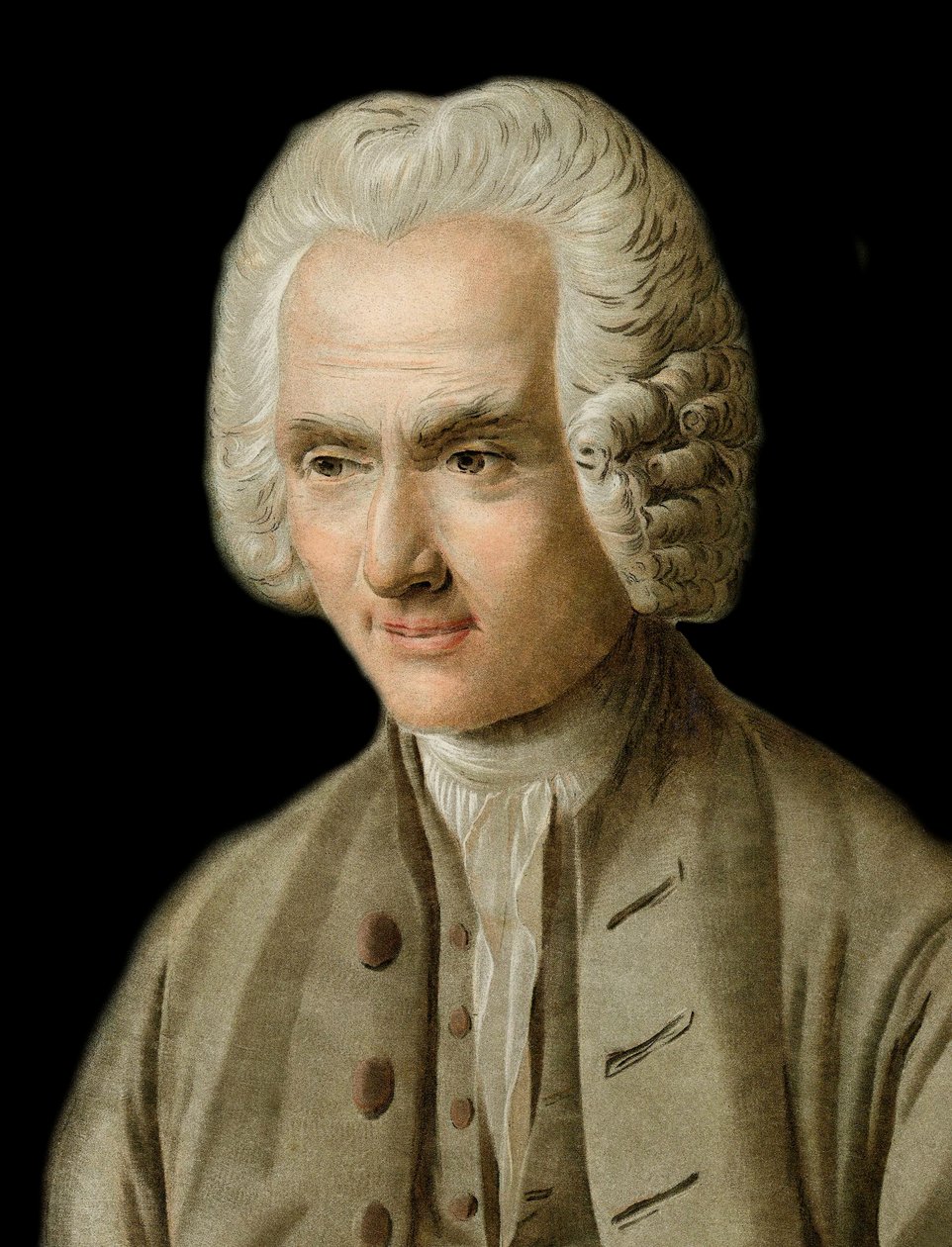 Portret Jean-Jacques Rousseau - Portret Jean Jacques Rousseau (1712-1778) Grawerowane przez Pierre Michel Alix autorstwa Pierre Michel Alix