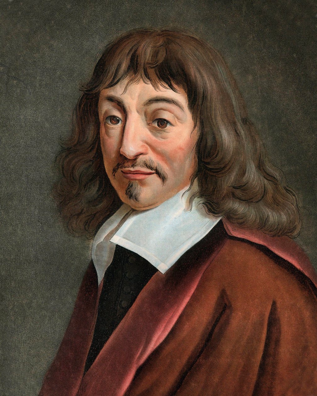 Portret Rene Kartezjusza autorstwa Pierre Michel Alix