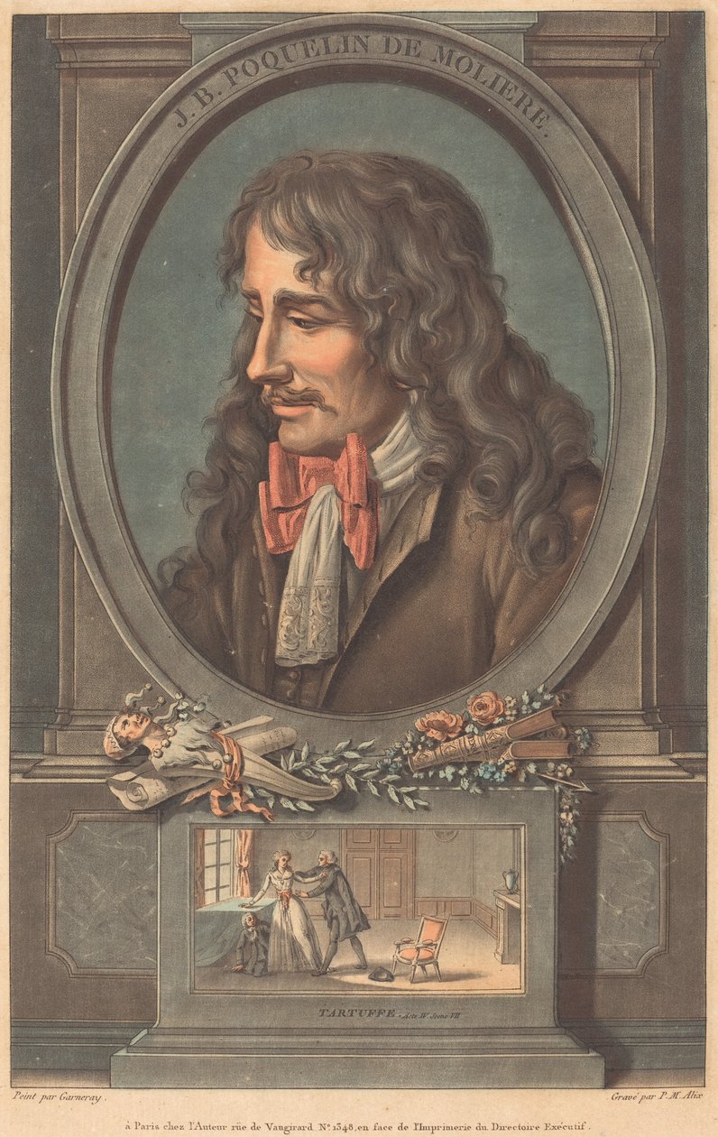 J.B. PO Cholind Moliere autorstwa Pierre Michel Alix after Jean François Garnerey
