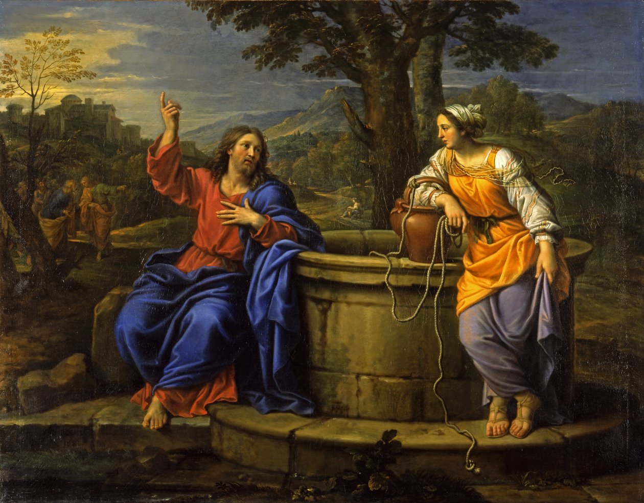 Chrystus i Niewiasta Samarii autorstwa Pierre Mignard