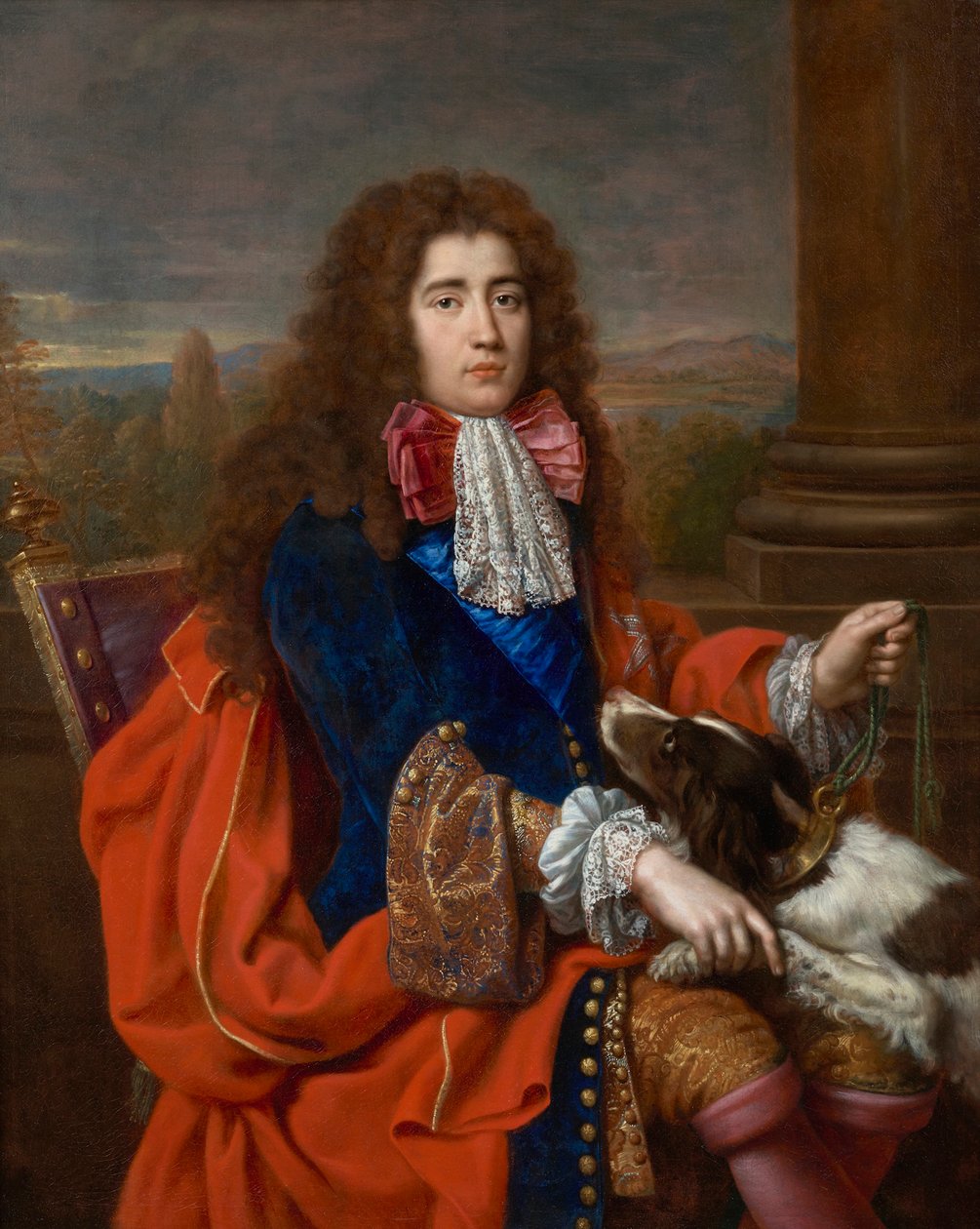 Portret Louisa François Marie Le Tellier, markiza de Barbezieux 1668-1701, ok. 1690. autorstwa Pierre Mignard