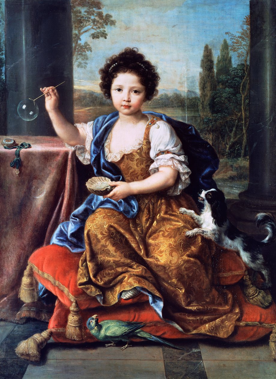 Portret Louise Marie Anne de Bourbon lub Mademoiselle de Tours (1674-1681), obraz Pierre