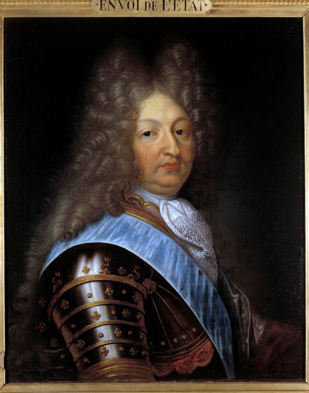 Portret wielkiego delfina (1661-1711), syna Ludwika XIV Obraz Pierre Mignard (1612-1695) XVII w. Słońce. 0,60 X 0,73 m Troyes. Muzeum Sztuk Pięknych autorstwa Pierre Mignard