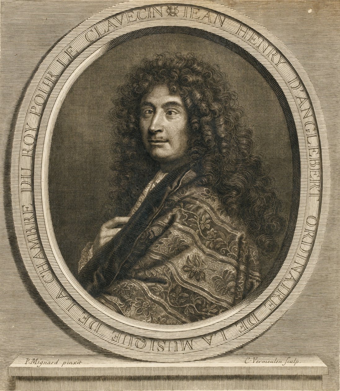 Portret kompozytora Jean-Henri dAnglebert 1629-1691, 1689 autorstwa Pierre Mignard