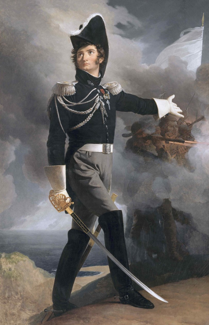 Generał Louis Duverger, markiz de La Rochejaquelein 1777-1815, ok. 1819. autorstwa Pierre Narcisse Guérin Baron