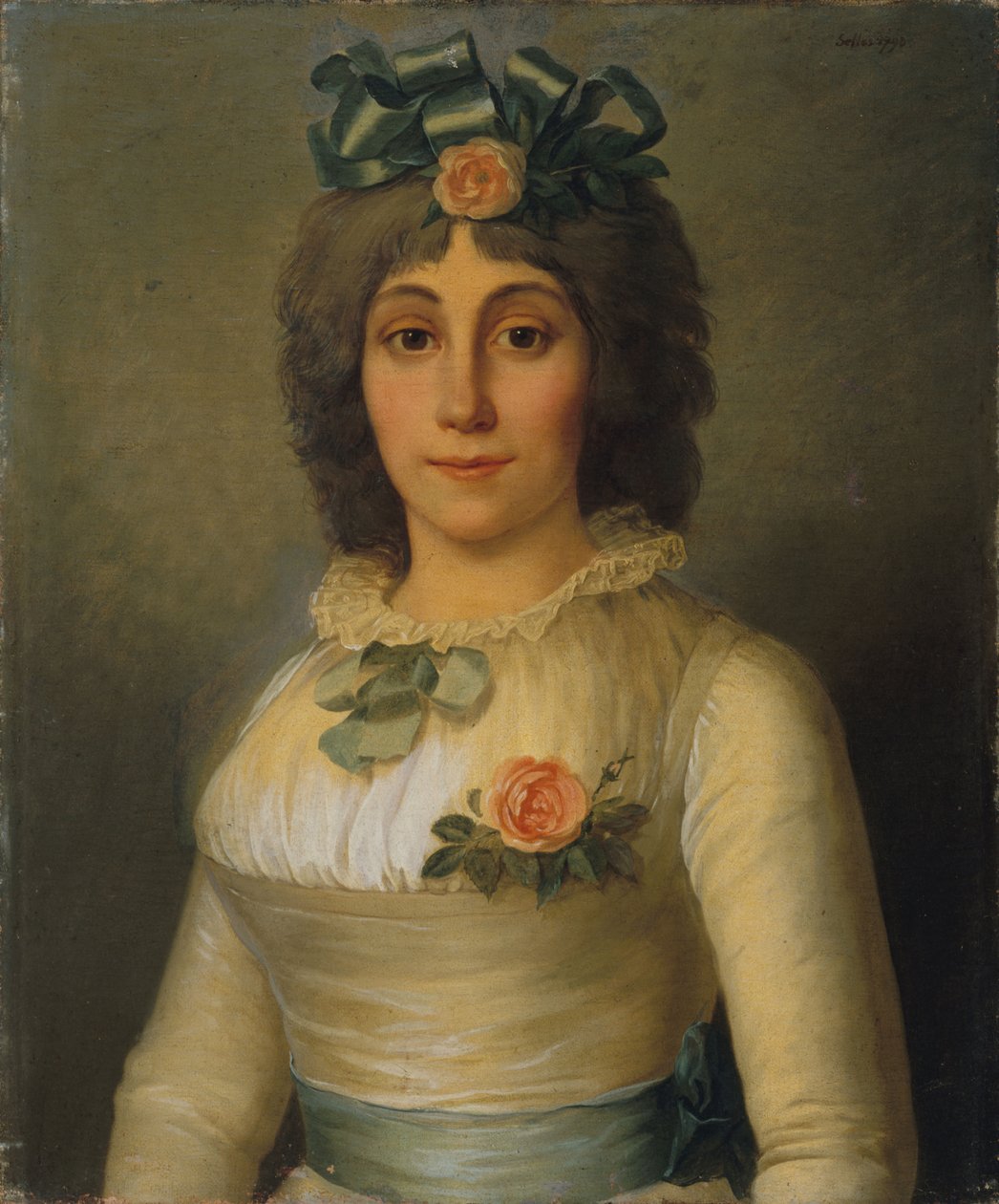 Portret Anne-Josephe Théroigne de Méricourt 1762-1817, 1793. autorstwa Pierre Nicolas Selles