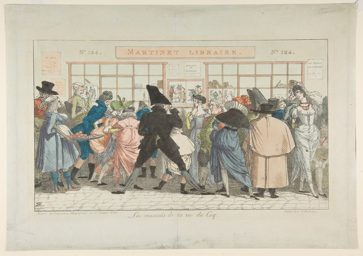 Dawdlers z Rue du Coq Dawdlers z Rue du Coq, 1805. autorstwa Pierre Nolasque Bergeret
