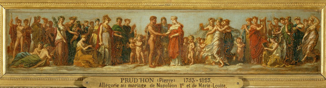 Noces de Hebe et Hercule, alegoria odnosząca się do małżeństwa Napoleona I i Marii Ludwiki ... autorstwa Pierre Paul (attr. to) Prud